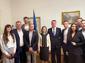 Maia Sandu s-a întâlnit, la București, cu mai mulți oameni de afaceri originari din Republica Moldova